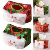 Maxbell Creative Christmas Tissue Box Napkin for Bedroom Desktop Vanity Tops Hotel Red