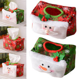 Maxbell Creative Christmas Tissue Box Napkin for Bedroom Desktop Vanity Tops Hotel Red