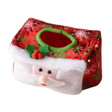 Maxbell Creative Christmas Tissue Box Napkin for Bedroom Desktop Vanity Tops Hotel Red