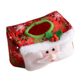 Maxbell Creative Christmas Tissue Box Napkin for Bedroom Desktop Vanity Tops Hotel Red