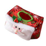 Maxbell Creative Christmas Tissue Box Napkin for Bedroom Desktop Vanity Tops Hotel Red