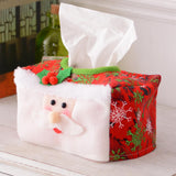 Maxbell Creative Christmas Tissue Box Napkin for Bedroom Desktop Vanity Tops Hotel Red