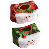 Maxbell Creative Christmas Tissue Box Napkin for Bedroom Desktop Vanity Tops Hotel Red