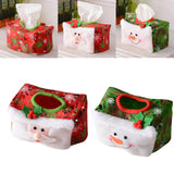 Maxbell Creative Christmas Tissue Box Napkin for Bedroom Desktop Vanity Tops Hotel Red