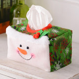 Maxbell Creative Christmas Tissue Box Napkin for Bedroom Desktop Vanity Tops Hotel Green