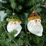 Maxbell 2Pcs Pendant Door Festival Holiday Gift Tag Christmas Santa Hanging Ornament
