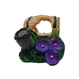 Maxbell Aquarium Fish Tank Resin Barrel Ornament Cave Landscaping Decorations StyleC