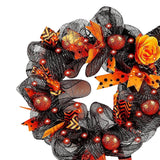 Maxbell Halloween Wreaths Decorations Lighted up Wreath for Thanksgiving Holiday Yellow