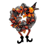Maxbell Halloween Wreaths Decorations Lighted up Wreath for Thanksgiving Holiday Yellow