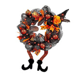 Maxbell Halloween Wreaths Decorations Lighted up Wreath for Thanksgiving Holiday Yellow