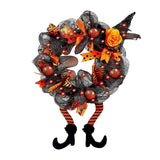 Maxbell Halloween Wreaths Decorations Lighted up Wreath for Thanksgiving Holiday Yellow