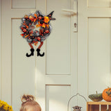 Maxbell Halloween Wreaths Decorations Lighted up Wreath for Thanksgiving Holiday Yellow