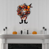 Maxbell Halloween Wreaths Decorations Lighted up Wreath for Thanksgiving Holiday Yellow
