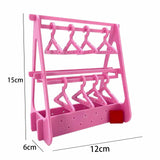 Maxbell Creative Earring Display Stand Jewelry Storage Show Case Hook Earrings Stand Pink