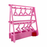 Maxbell Creative Earring Display Stand Jewelry Storage Show Case Hook Earrings Stand Pink