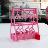 Maxbell Creative Earring Display Stand Jewelry Storage Show Case Hook Earrings Stand Pink