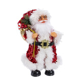 Maxbell Santa Figurine Doll Decorative Sculpture Statue Decoration Holiday StyleE