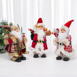 Maxbell Santa Figurine Doll Decorative Sculpture Statue Decoration Holiday StyleE