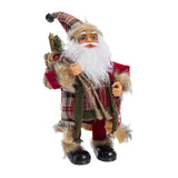 Maxbell Santa Figurine Doll Decorative Sculpture Statue Decoration Holiday StyleF