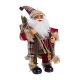 Maxbell Santa Figurine Doll Decorative Sculpture Statue Decoration Holiday StyleF