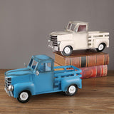 Maxbell Retro Style Pickup Truck Car Model for Bookshelf Desk Cabinet Children beige