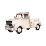Maxbell Retro Style Pickup Truck Car Model for Bookshelf Desk Cabinet Children beige