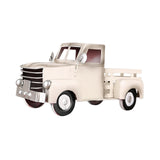 Maxbell Retro Style Pickup Truck Car Model for Bookshelf Desk Cabinet Children beige