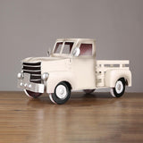Maxbell Retro Style Pickup Truck Car Model for Bookshelf Desk Cabinet Children beige