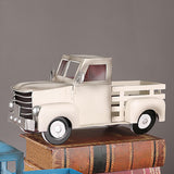 Maxbell Retro Style Pickup Truck Car Model for Bookshelf Desk Cabinet Children beige