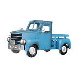 Maxbell Retro Style Pickup Truck Car Model for Bookshelf Desk Cabinet Children blue