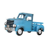 Maxbell Retro Style Pickup Truck Car Model for Bookshelf Desk Cabinet Children blue