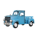 Maxbell Retro Style Pickup Truck Car Model for Bookshelf Desk Cabinet Children blue