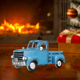 Maxbell Retro Style Pickup Truck Car Model for Bookshelf Desk Cabinet Children blue