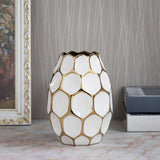 Maxbell Ceramic Vase Home Decorations Flower Pot Indoor Dining Room Ornament Office White