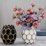 Maxbell Ceramic Vase Home Decorations Flower Pot Indoor Dining Room Ornament Office White