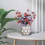 Maxbell Ceramic Vase Home Decorations Flower Pot Indoor Dining Room Ornament Office White