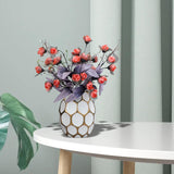 Maxbell Ceramic Vase Home Decorations Flower Pot Indoor Dining Room Ornament Office White