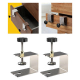 Maxbell 2x Stainless Steel Woodworking Clamp Fasten Stable Fixing Clip Adjustment 8cmx7cmx5.8cm