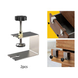 Maxbell 2x Stainless Steel Woodworking Clamp Fasten Stable Fixing Clip Adjustment 8cmx7cmx5.8cm