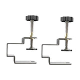 Maxbell 2x Stainless Steel Woodworking Clamp Fasten Stable Fixing Clip Adjustment 5.9cmx3cm