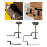 Maxbell 2x Stainless Steel Woodworking Clamp Fasten Stable Fixing Clip Adjustment 5.9cmx3cm