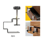 Maxbell 2x Stainless Steel Woodworking Clamp Fasten Stable Fixing Clip Adjustment 5.9cmx3cm