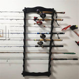 Maxbell Horizontal Fishing Rod Pole Rack of Wall Rack Holder for Store Basement