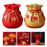 Maxbell Decorative Flower Vase Tabletop Centerpieces Flowers Pot for Bedroom Kitchen Aureate