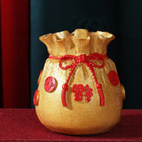 Maxbell Decorative Flower Vase Tabletop Centerpieces Flowers Pot for Bedroom Kitchen Aureate