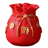 Maxbell Decorative Flower Vase Tabletop Centerpieces Flowers Pot for Bedroom Kitchen Red