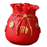 Maxbell Decorative Flower Vase Tabletop Centerpieces Flowers Pot for Bedroom Kitchen Red