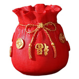 Maxbell Decorative Flower Vase Tabletop Centerpieces Flowers Pot for Bedroom Kitchen Red