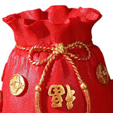 Maxbell Decorative Flower Vase Tabletop Centerpieces Flowers Pot for Bedroom Kitchen Red