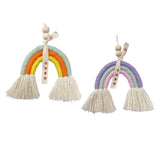 Maxbell Bohemian Tassel Pendant Chic Wall Hanging for Baby Shower Bedroom Decor Orange